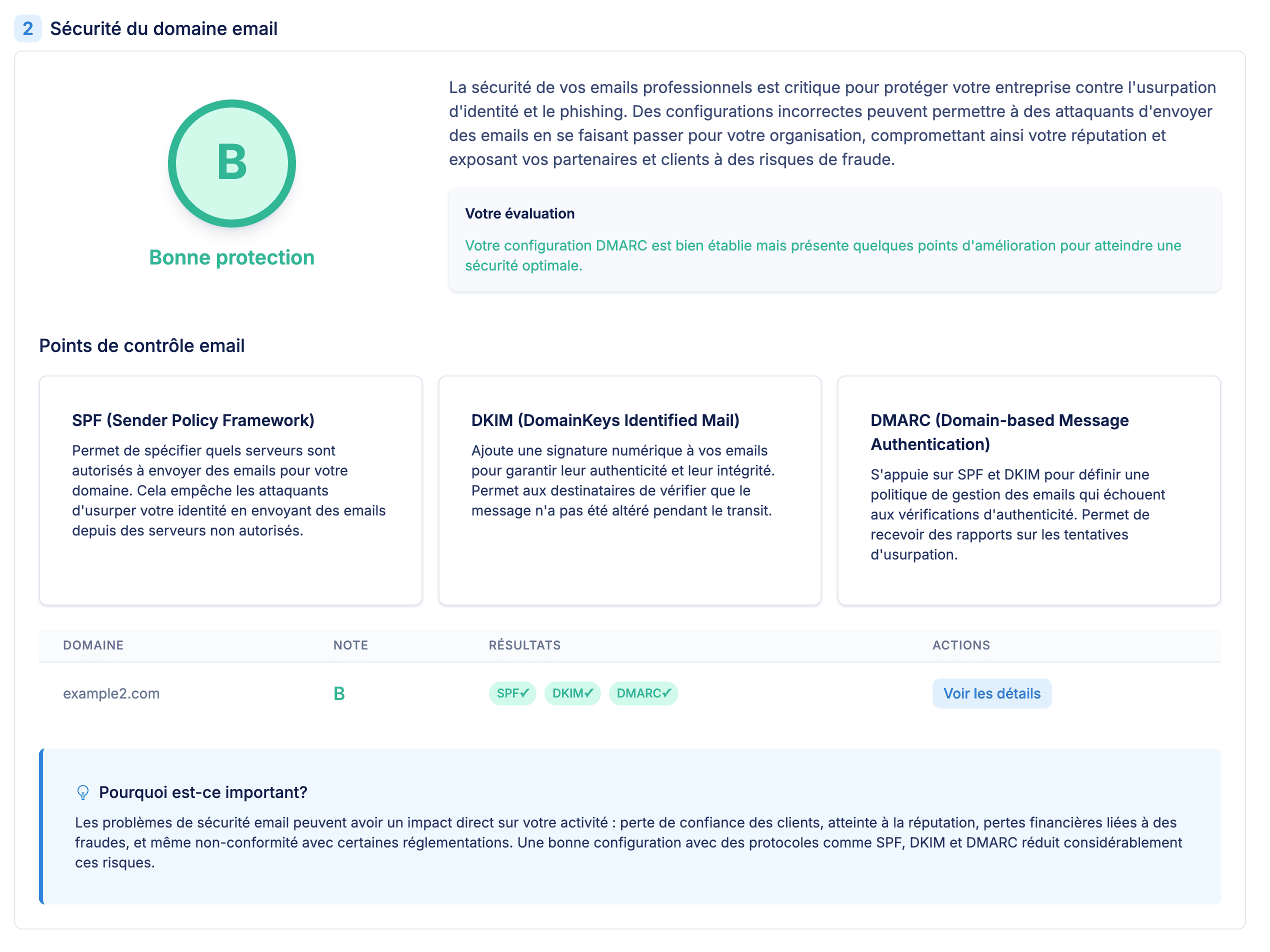 Email configuration weaknesses detected